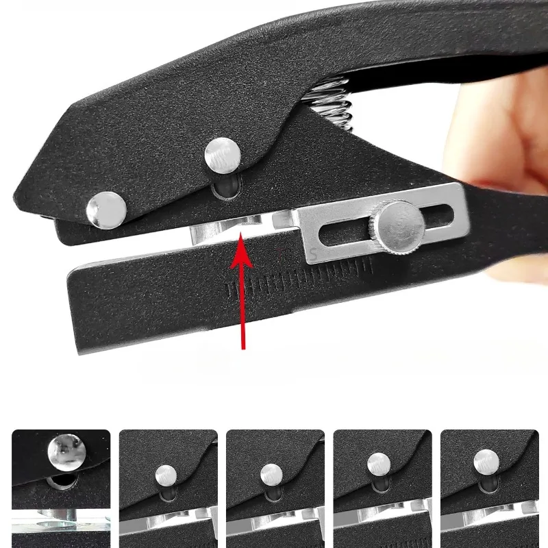 Manual Edge Banding Punching Pliers 8-15mm Metal Heavy Duty Round Hole Puncher Woodworking Adjustable Nail Hole Masking Pliers