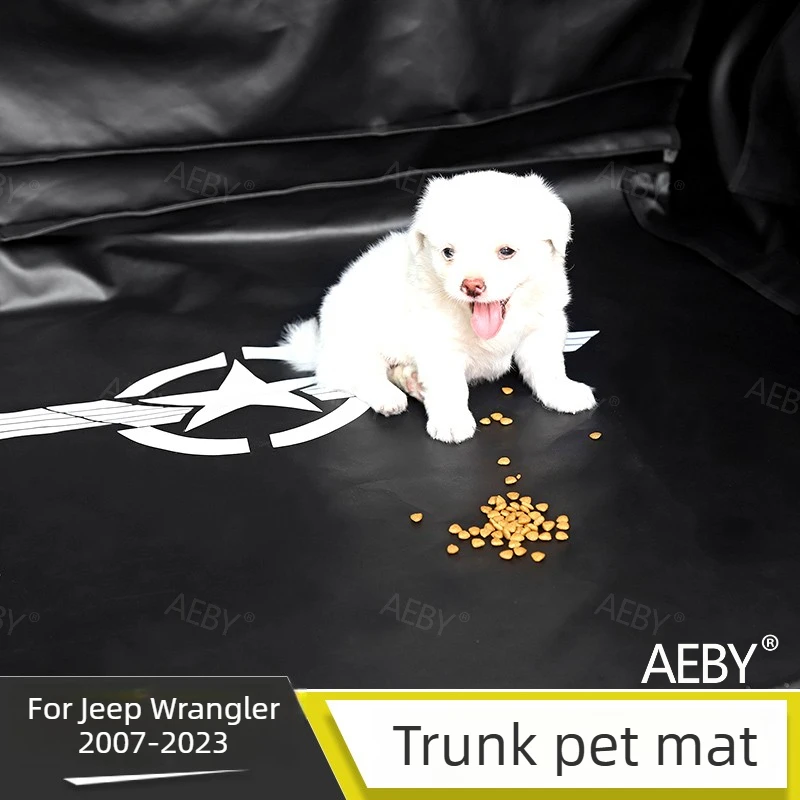 For Jeep Wrangler 2007-2023 Waterproof SUV Cargo Liner,Anti-slip all-inclusive cargo lining, trunk pet mat,Car accessories