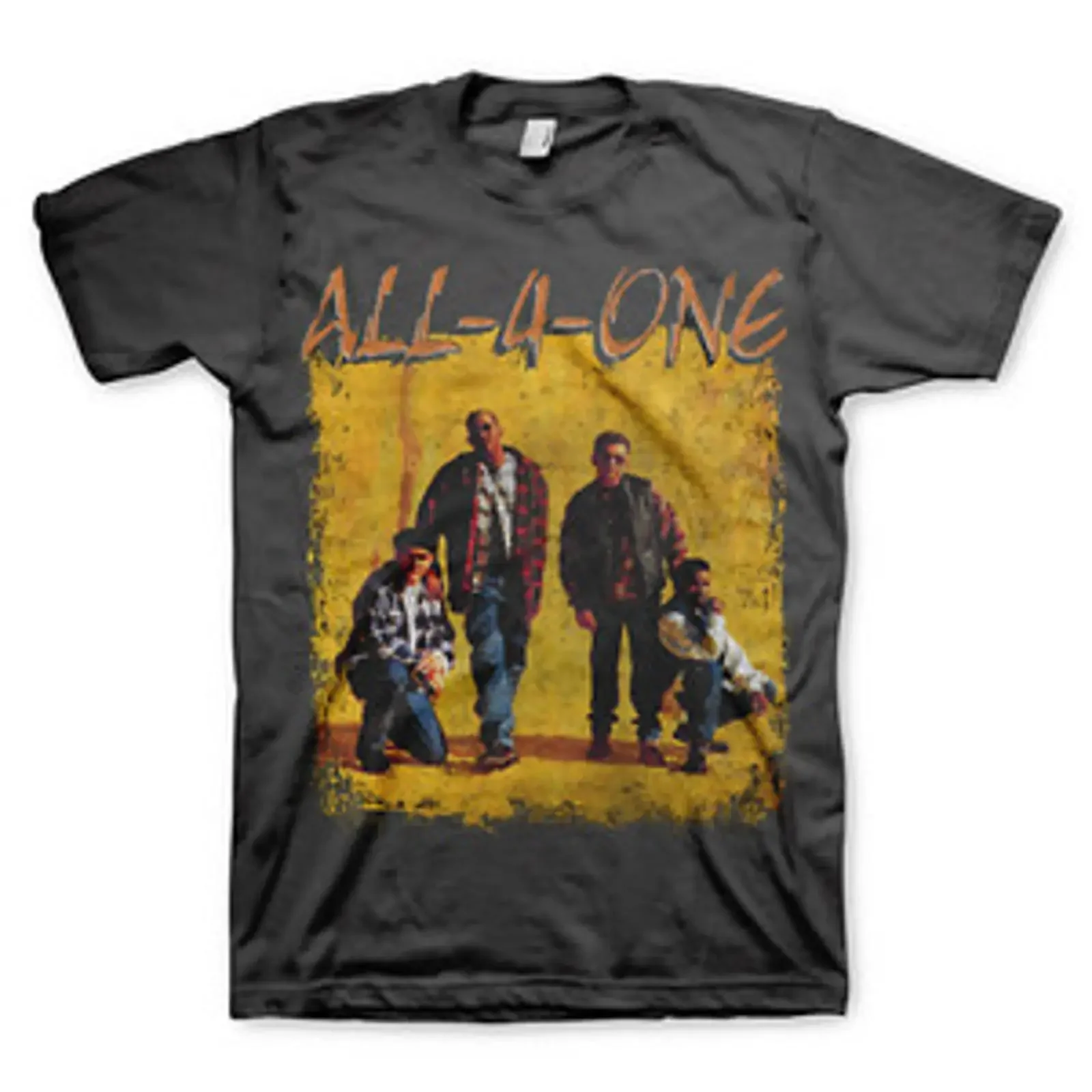 All 4 One Remix T Shirt vintage Washed Comfortable Breathable fashion Versatile designer clothes Slightly Unisex