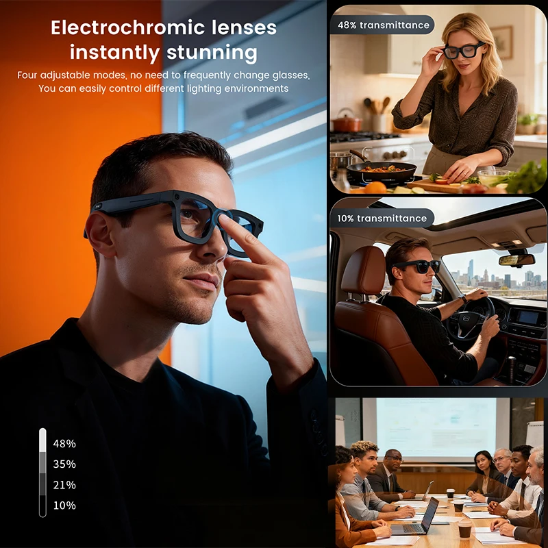 New AI Smart Glasses 800W Came - Audio Music Recognition review and price