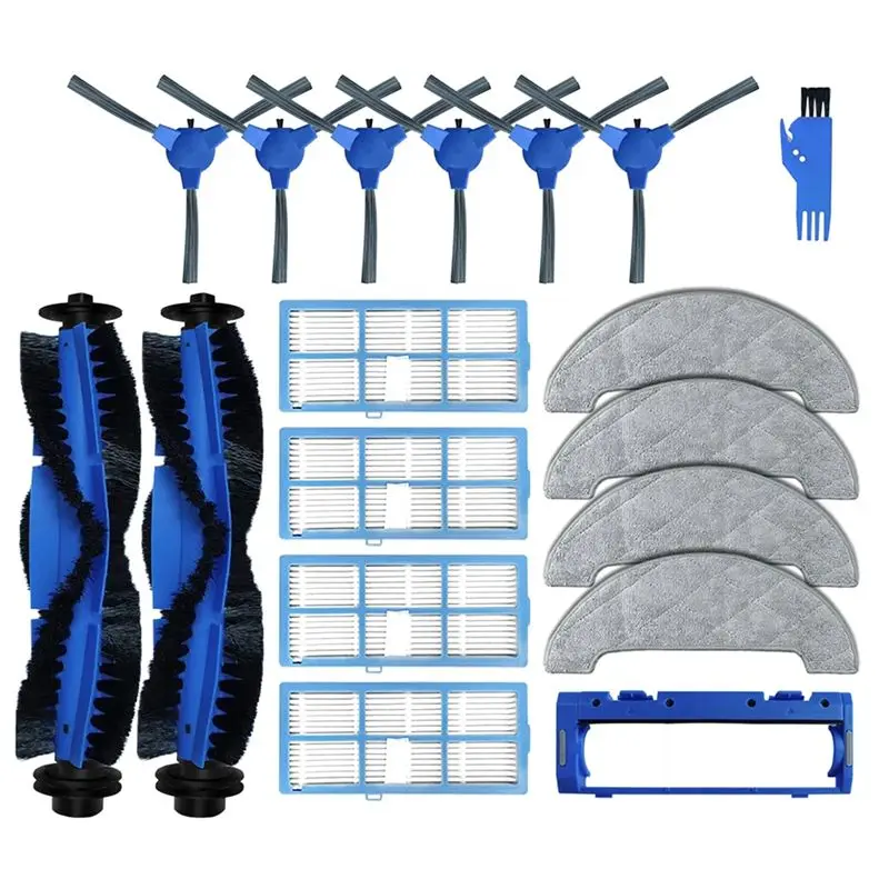 

Запасные части и аксессуары для робота-пылесоса Proscenic 850T / 850P: боковая щетка, HEPA-фильтр, тряпка для влажной уборки.