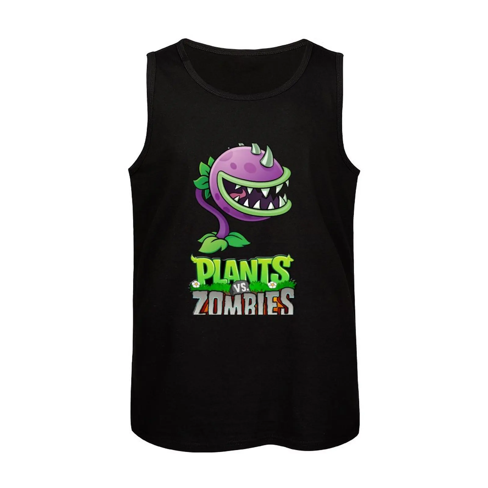 Tanaman VS Zombie |   Hadiah Sempurna Tank Top Pakaian Pria Fitness Kaus Pakaian Olahraga Gym Pria untuk Rompi Pria