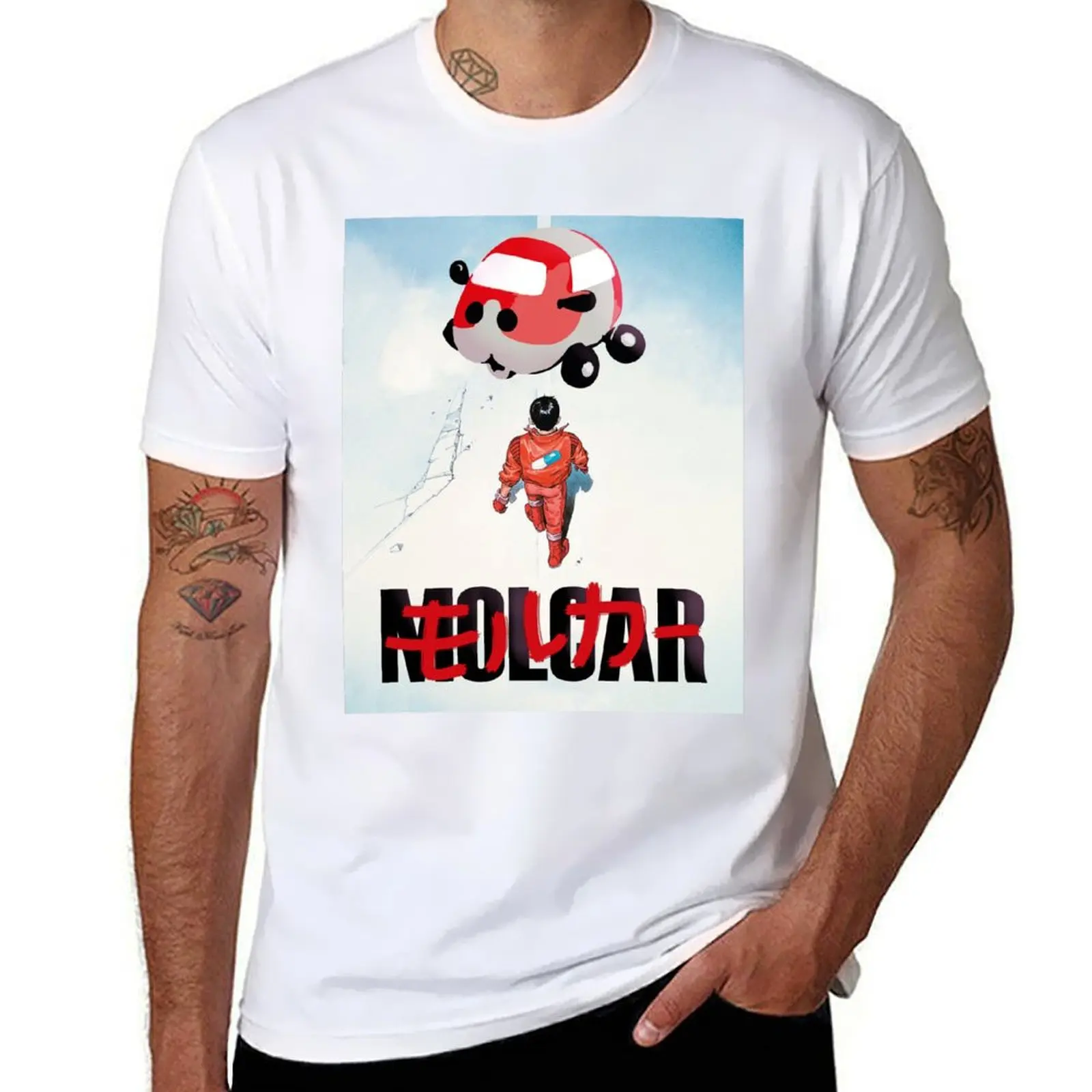 

cotton man for shirts PUI for graphic shirts T-Shirt PUI MOLCAR - man shirts t AKIRA t man graphic t funny