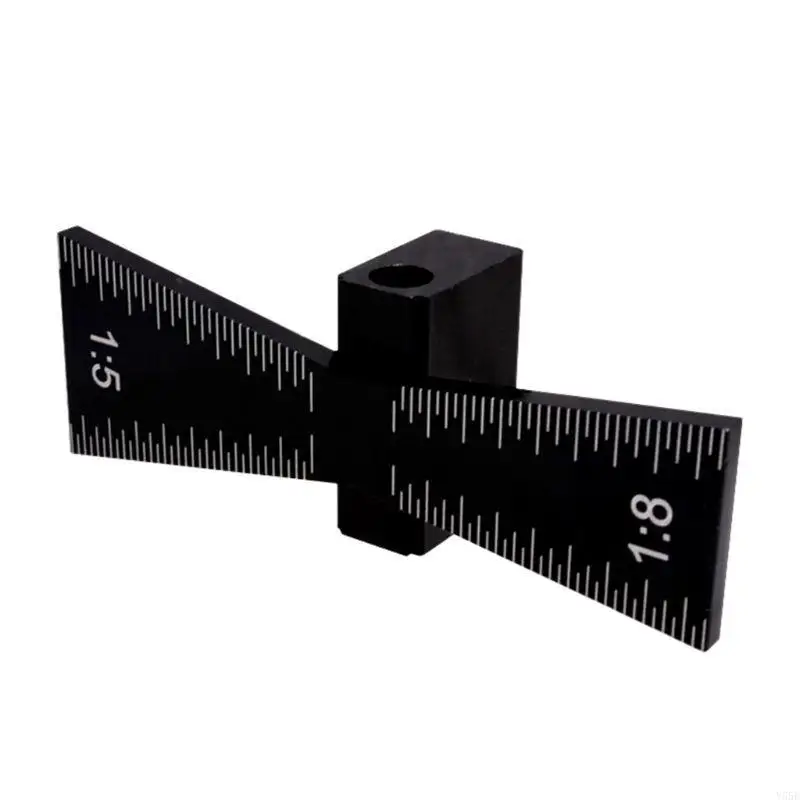 Y55E Walet Ekor Dovetail Dovetail Aluminium Paduan Potong Tangan Kayu Panduan Meter Meter