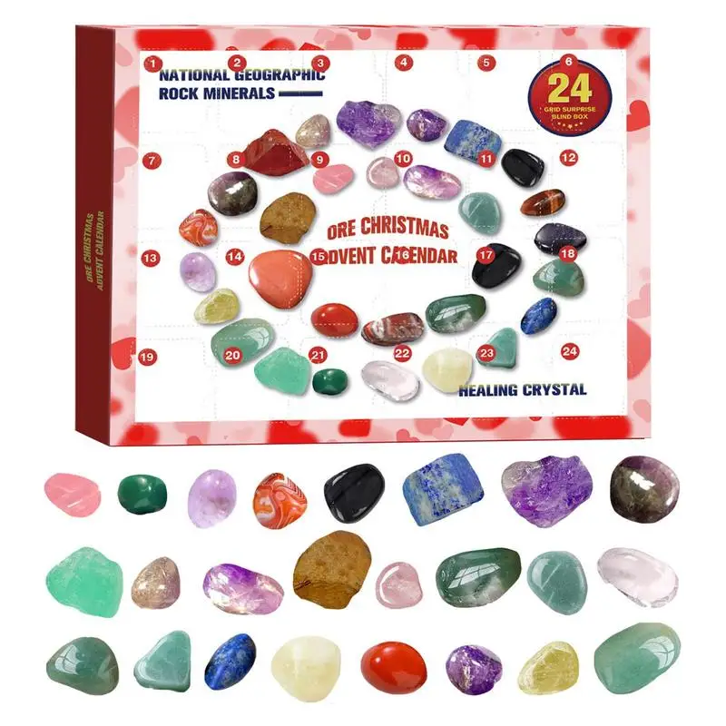 2022 Ore Christmas Advent Calendar 2022 Advent Calendar For Kids With 24 Gemstones To Open Each Day Perfect For Christmas Home