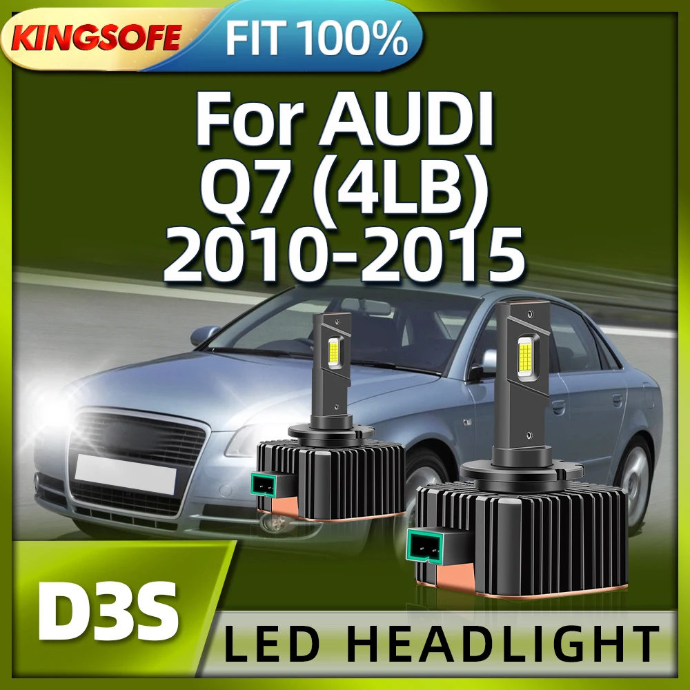 

Roadsun 2Pcs D3S Headlight 6000K Car Light 30000LM LED Bulbs For AUDI Q7 4LB 2010 2011 2012 2013 2014 2015