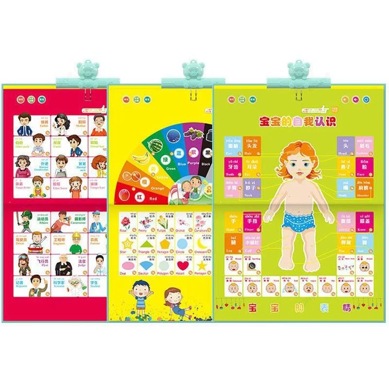 Audio Books Point Reading Learn Chineses English Language Children Point To Read Early Education Machine Kids Baby Toys