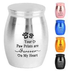 Pet Urn Stainless Steel Urn for Pets Portable Dogs Decorative Memorial Keepsake Cats Ashes Keepsake Cremation Ashes for Dogs Cat