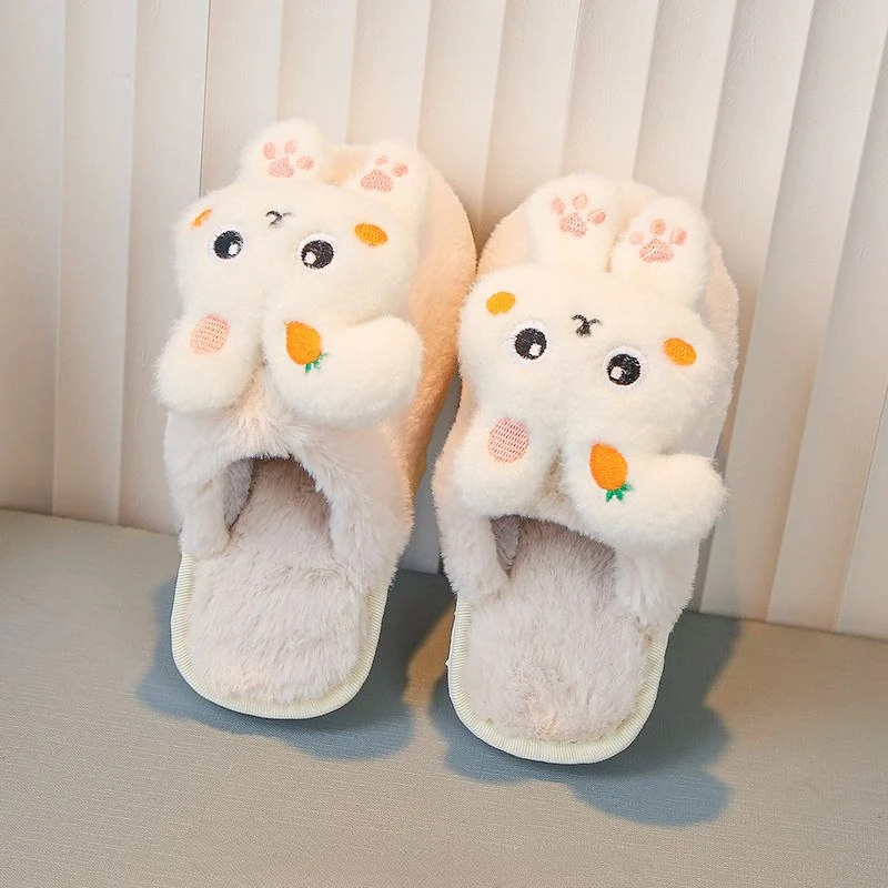 

Lightweight Slippers for Kids Warm Home Ladies Slippers with Soft Soles Korean Non Slip Perfect for Indoor Girls Daily Wear