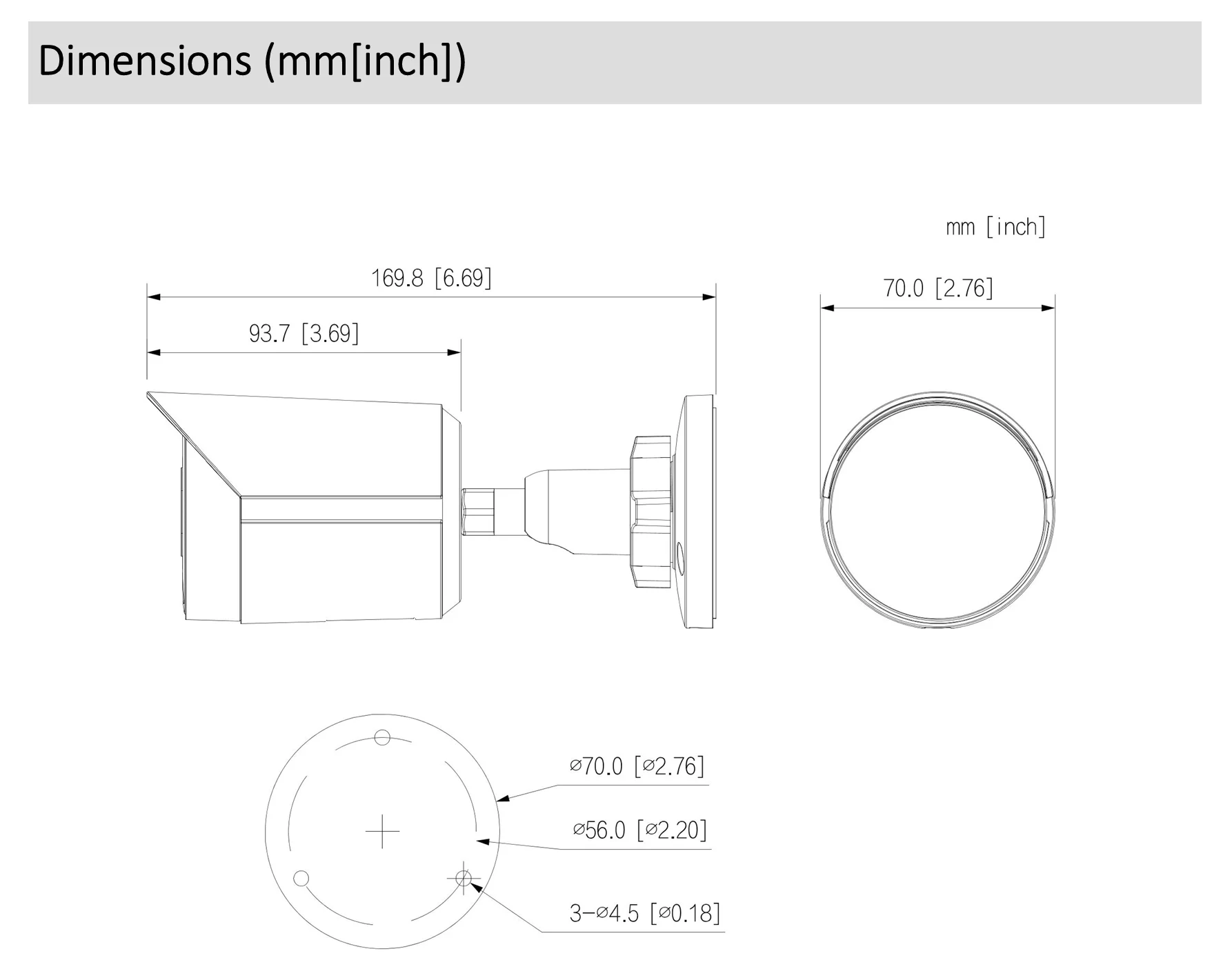 Dahua IPC-HFW2449S-S-IL 4MP Smart Dual Light Fixed-focal Bullet WizSense Network Camera Original Version Can Update Firmware