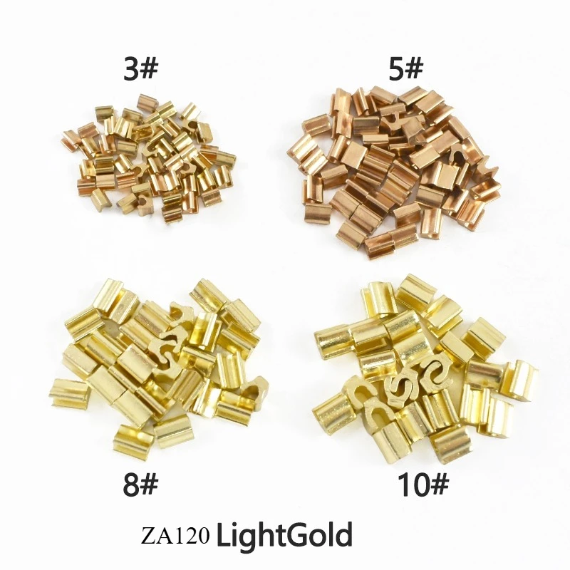 50/100Pcs Meetee 3# 5# U Stopper Metal Non-slip Zip End Lock Zipper Repair Tail Clip Zips Stop Ends Locks Sewing Accessories