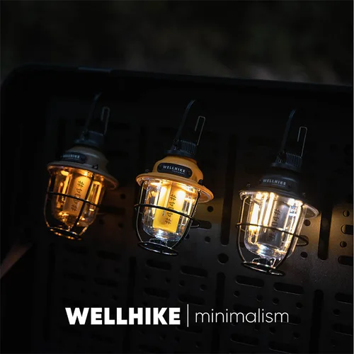 Imagen 2 del producto WELLHIKE-Lámpara de frutas sueltas con cerradura para exteriores, minilámpara de ambiente de campamento con extremo de cierre ultralargo, ajuste multiengranaje