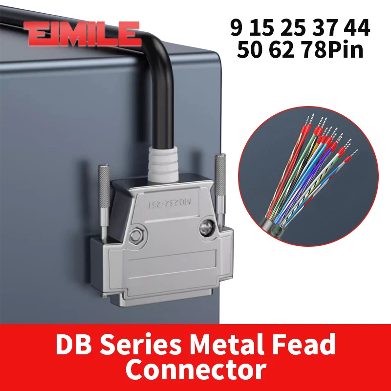 DB9/15/25/37/44Pin/50/62Pin/78 Connector Serial Cable With Terminal for PDA/Aviation/Computer Double Shielded Sensor Signal Line