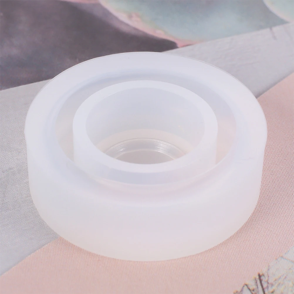 

2PCS Ring Mold Silicone Jewelry Crystal Drop DIY Pendant Molds Epoxy Resin NonStick Chocolate Fondant Kitchen Bar