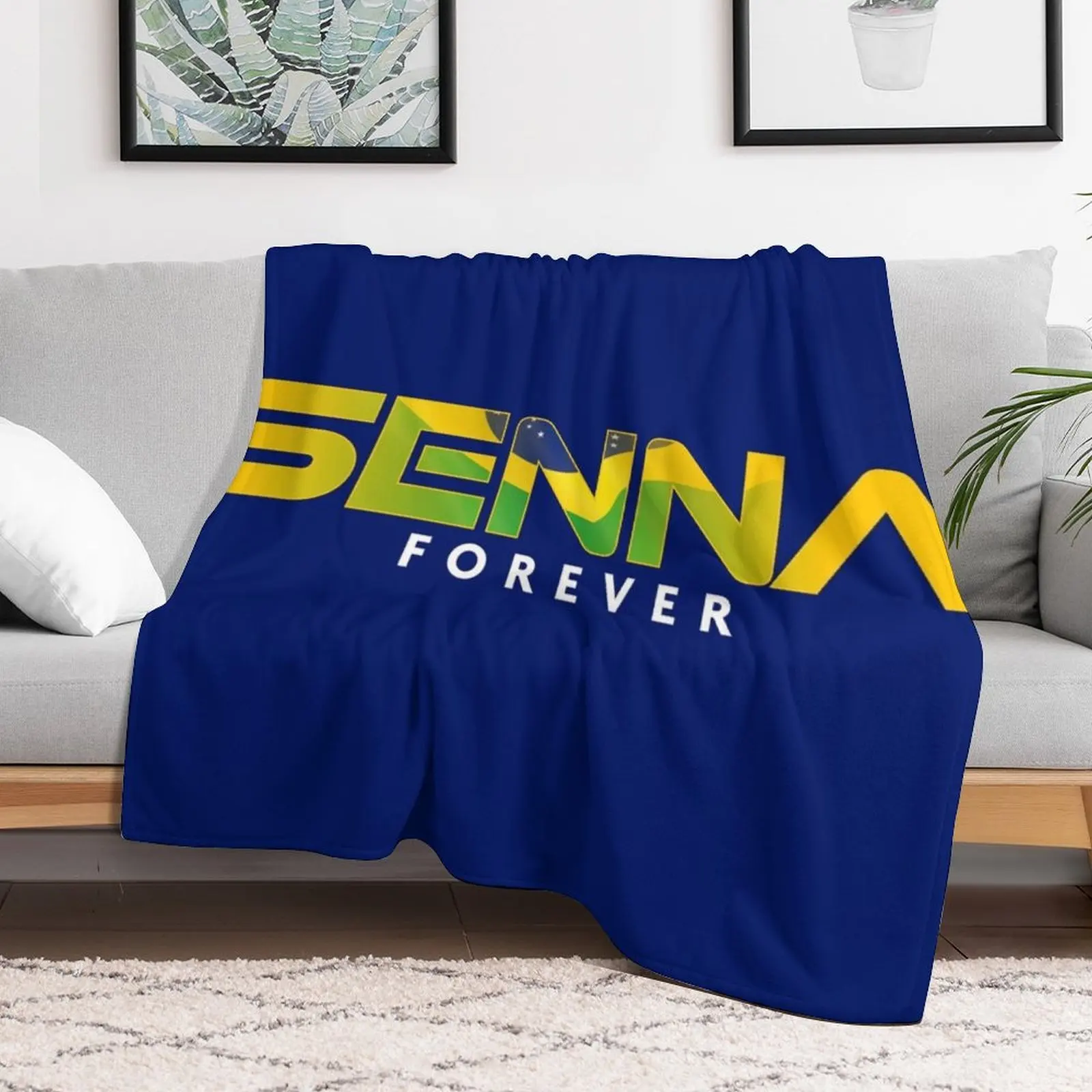Senna Forever Design Throw Blanket Cozy Sofa Blanket for TV Watching Napping