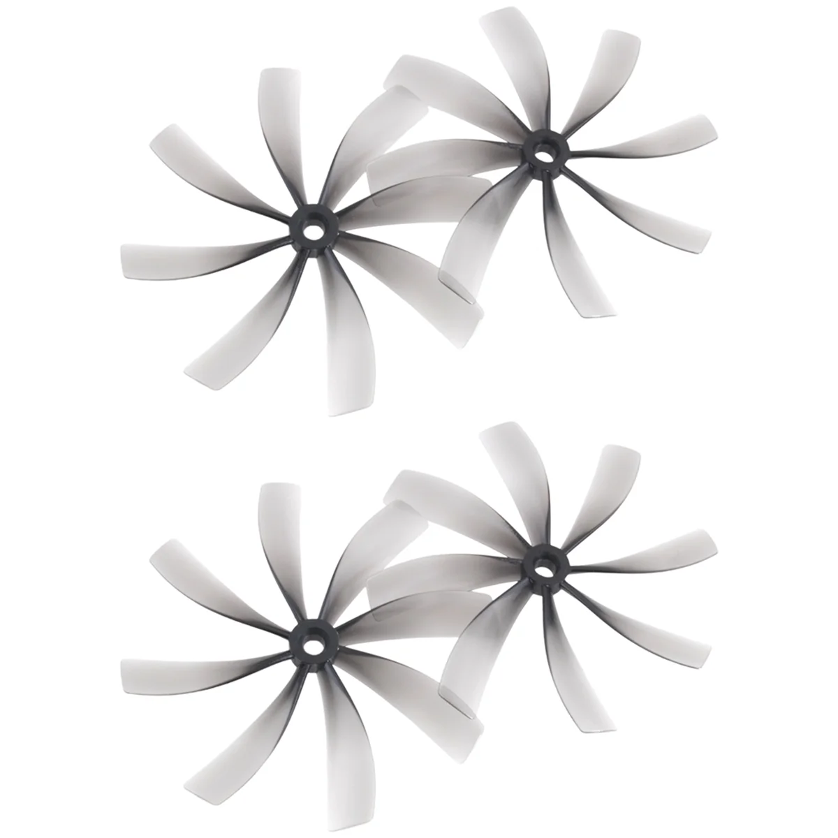 2 pares de hélice de 3,5 polegadas 89MMX8 89MM hélice de PC de 8 lâminas para drones canalizados RC FPV Freestyle