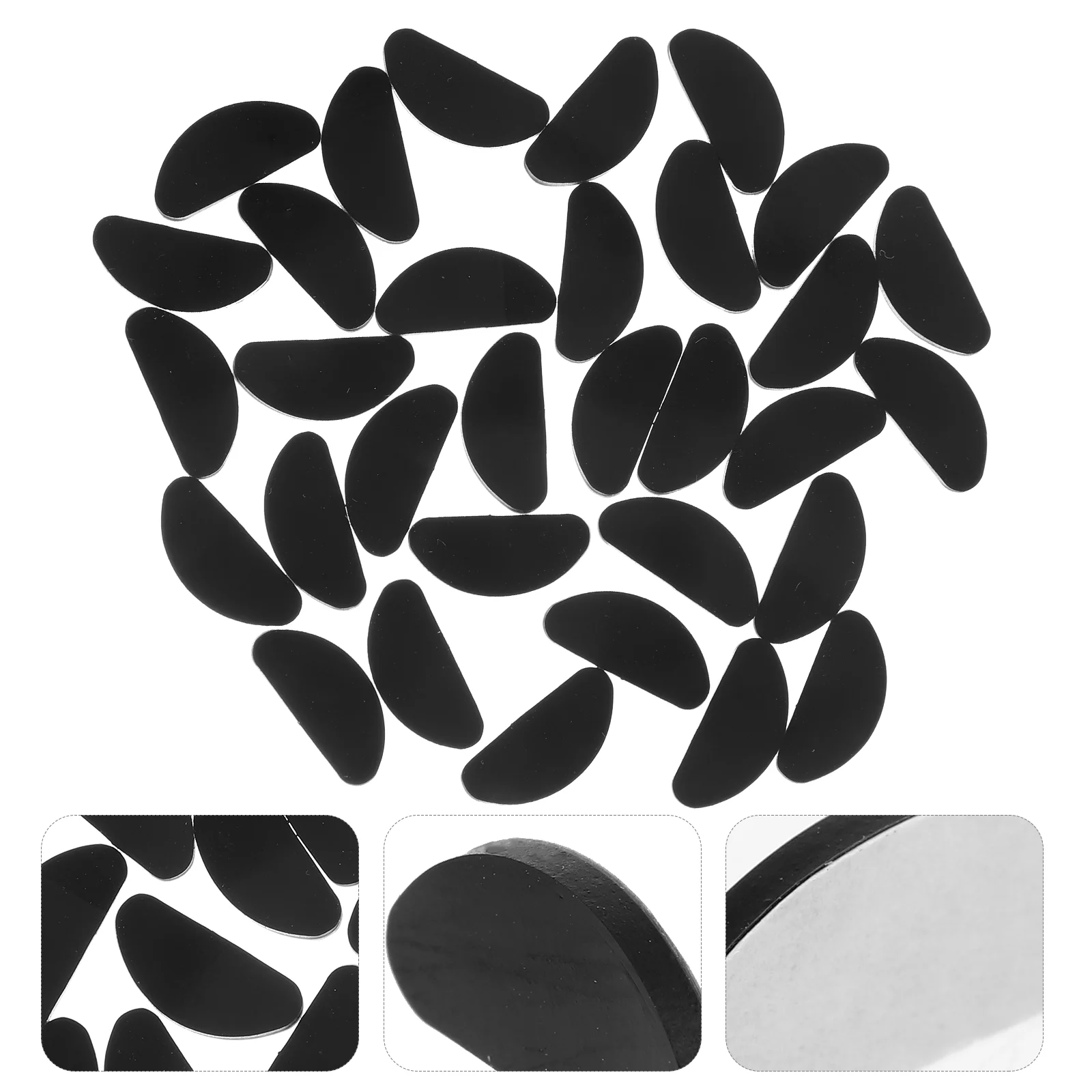 30 Pcs Nose Pads Silicone Glasses Eye Silica Gel Eyeglass Replacement Accessories