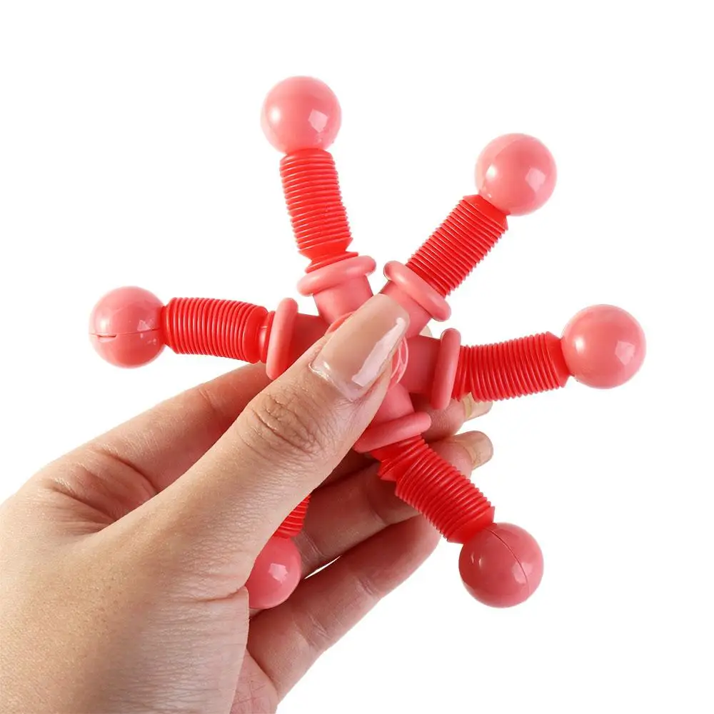 Children Fidget Spinner Toys Autism Sensory Pop Tubes Transformable Stress Relief Fingertip Gyros Toy for Adults Kids Gifts