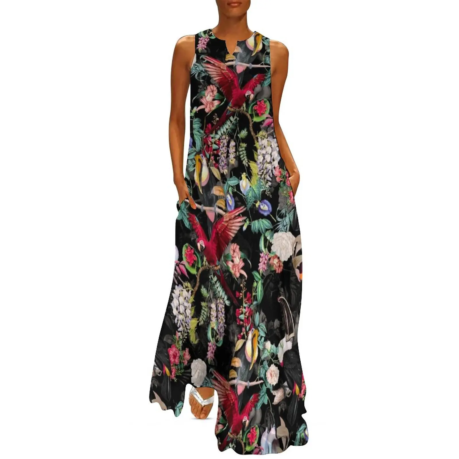 

Floral and Birds IX Long Dress summer dresses ladies 2025 women dresses Woman's evening dress Dress