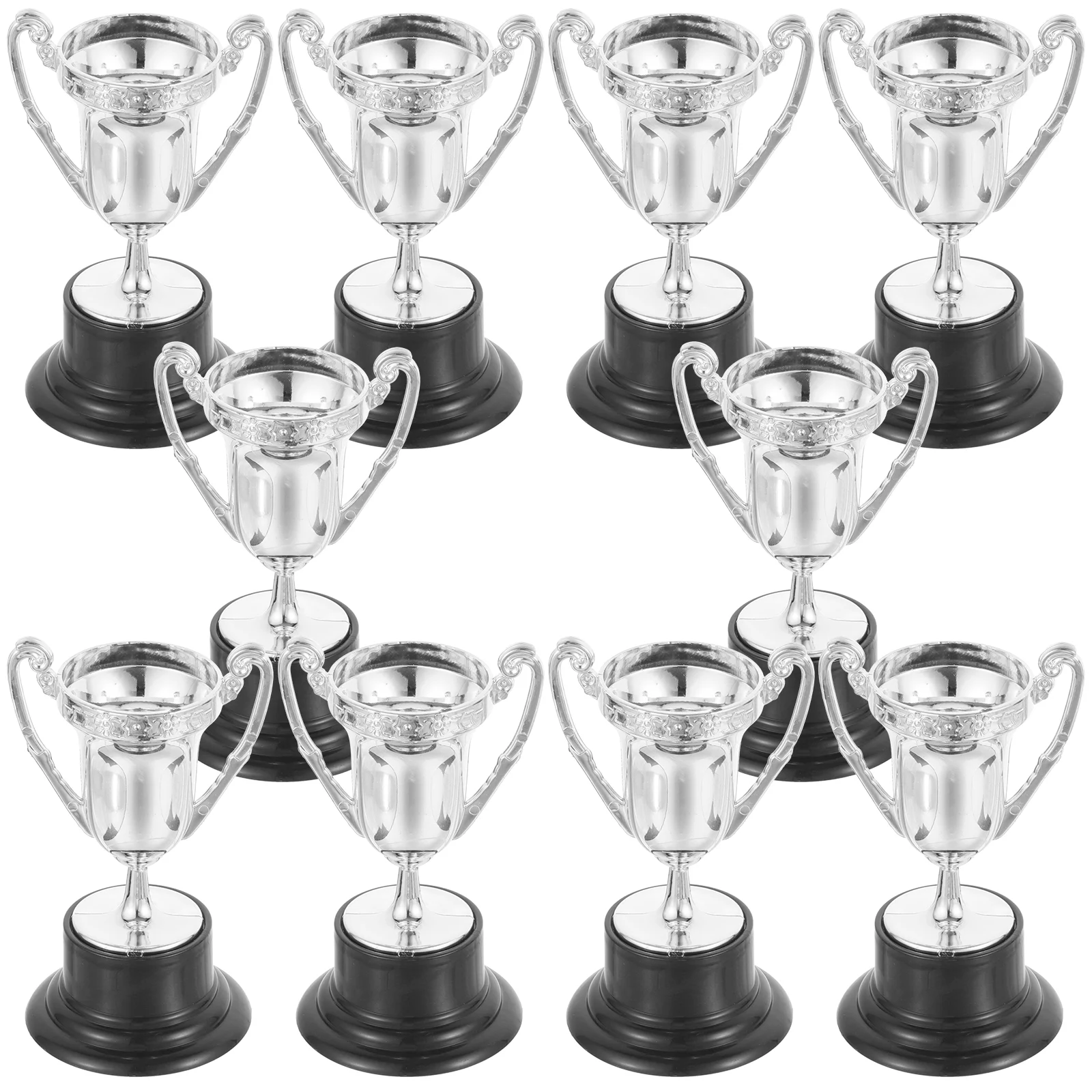 Mini Trophée Ornemental en Plastique pour Enfant et Adulte, Jouet de Compétition, Cadeau, 820x500x450cm, 10 Pièces