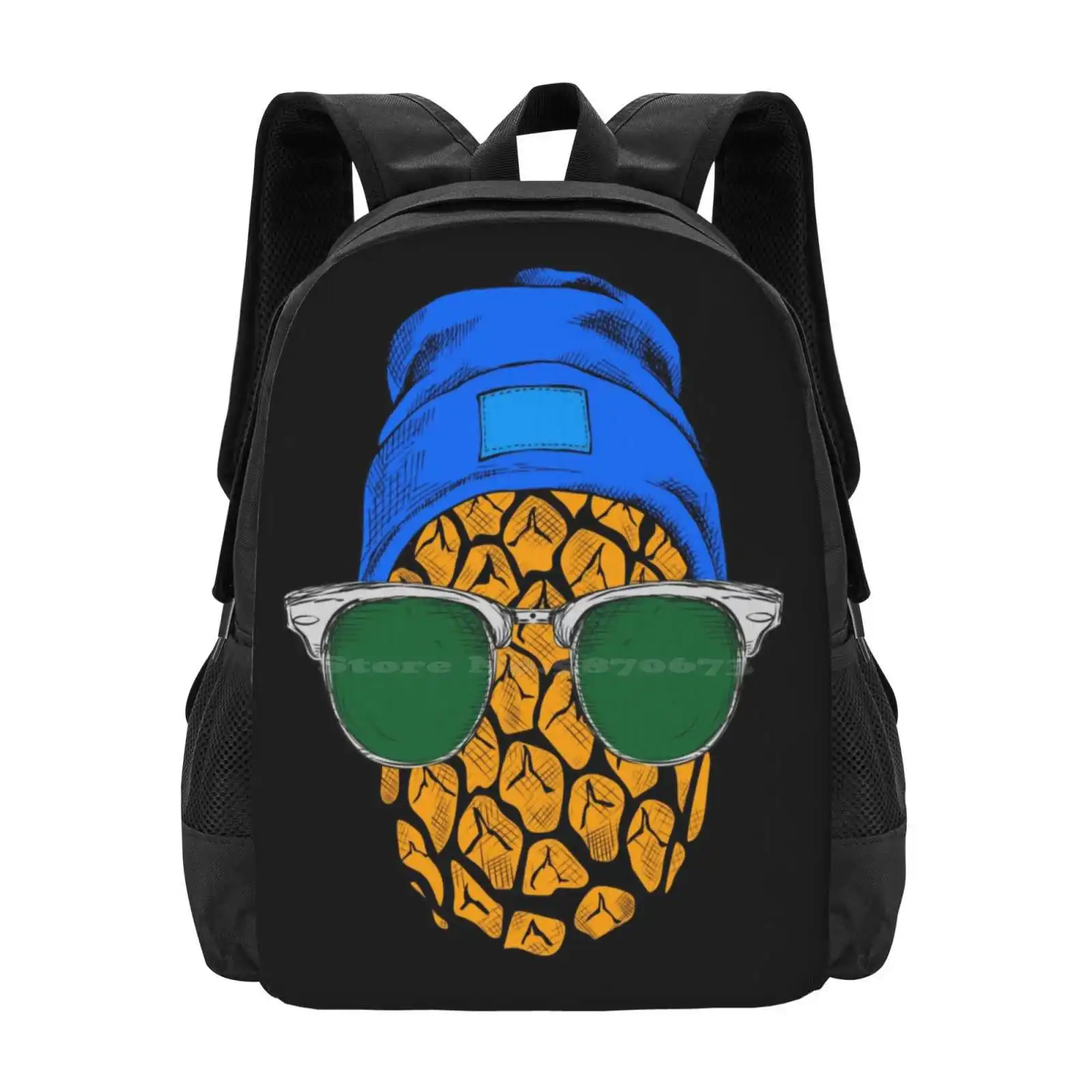 

Streetwear New Arrivals Unisex Bags Student Bag Backpack Pineapple Streetwear Fruit Humor Funny Urban Nature Colored Soft