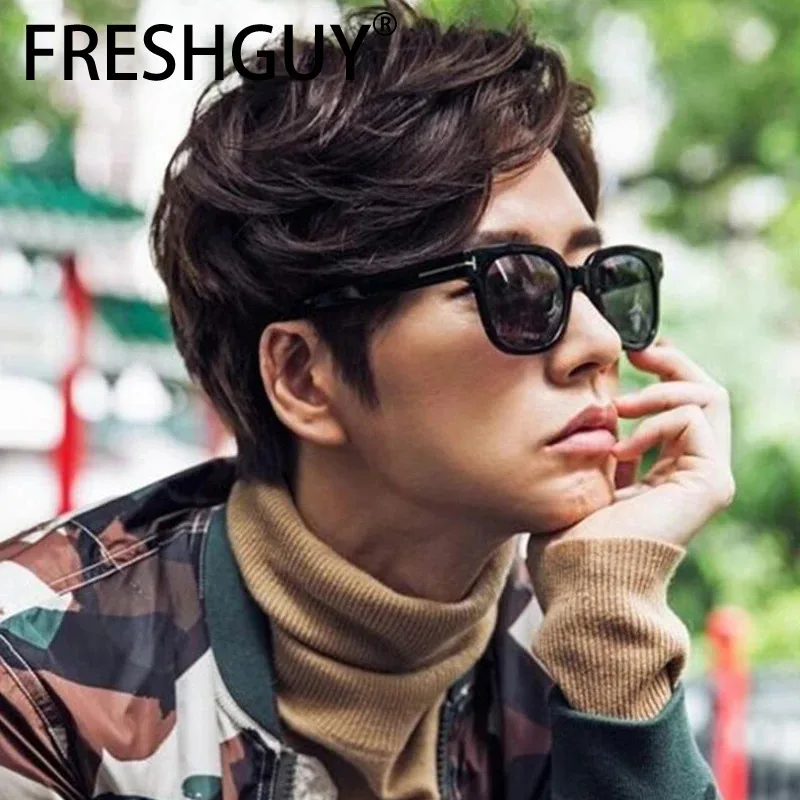 FRESHGUY Luxury Brand Vintage Sunglasses Men Women Square Retro Sunglass Driving Sun Glasses Fashion Acetate Female Glasses