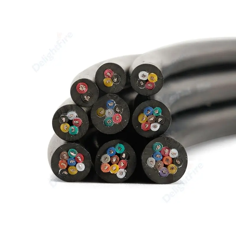 Electronic Audio Wire 2/3/4/5/6/8 Conductor 12V Flexible Electrical Multi Core Round Car Automotive Cable For LED Light Speakers