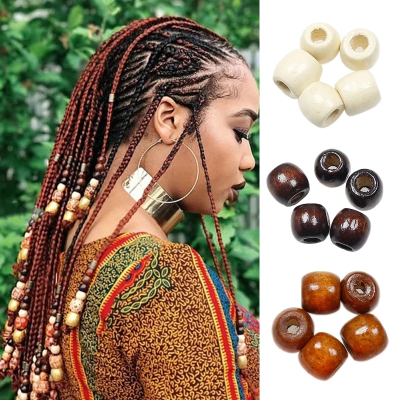  100pcs African Hair Rings Cuffs Tubes Charms Dreadlock Hair Braids Jewelry Decor New 2022