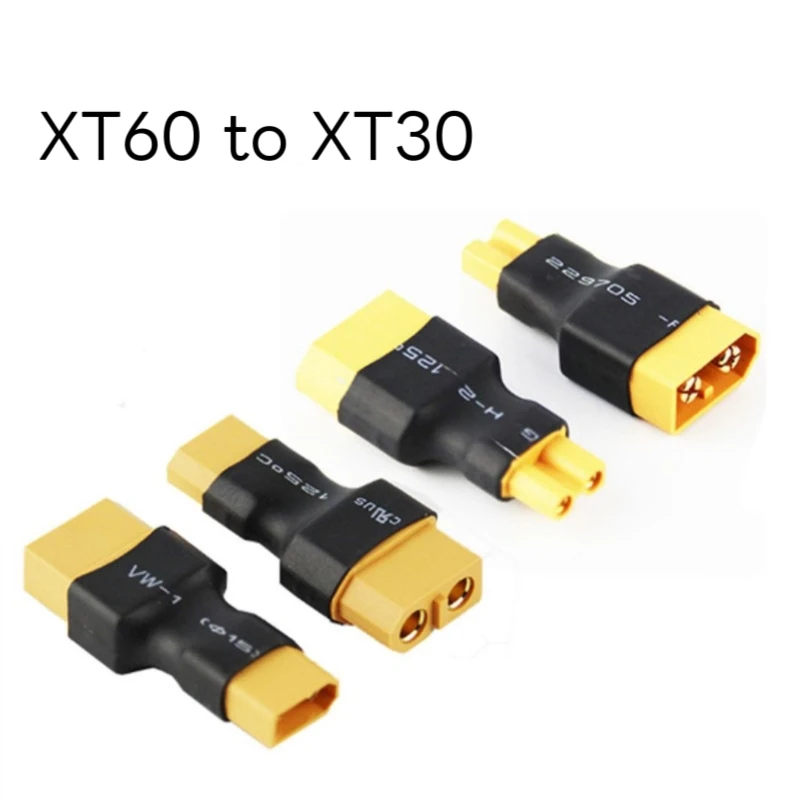 XT30 female head to XT60 lithium battery adapter 1 pack/5 pcs, high-quality XT30 male head to XT60 male head, universal type