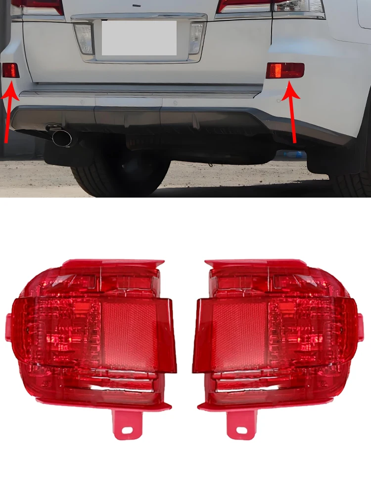

For Lexus LX570 2012 2013 2014 2015 Rear Bumper Fog Lamp Reflector Lights High quality Fog Light Signal Light Car Styling