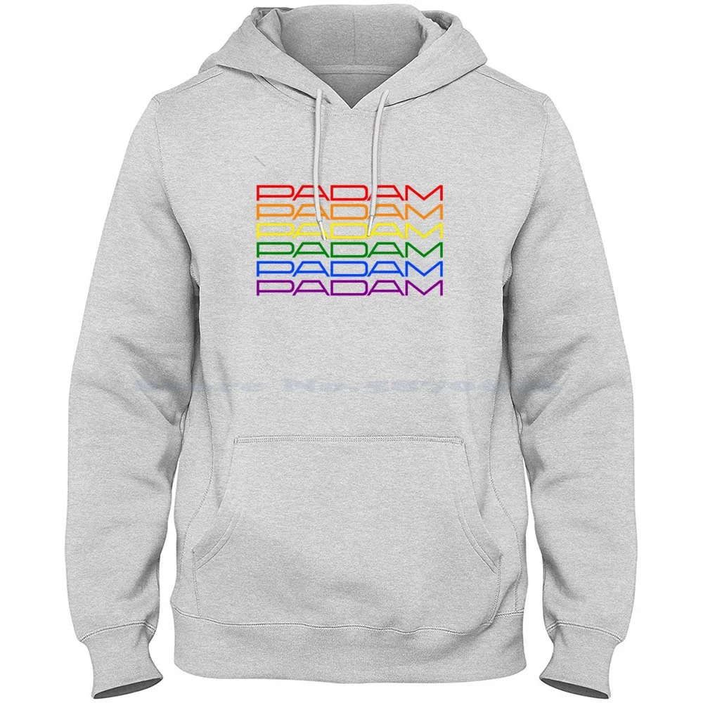 Padam Pride 100% Cotton Hoodie T Shirt Padam Padam Gay Pride Kylie Minogue Tension