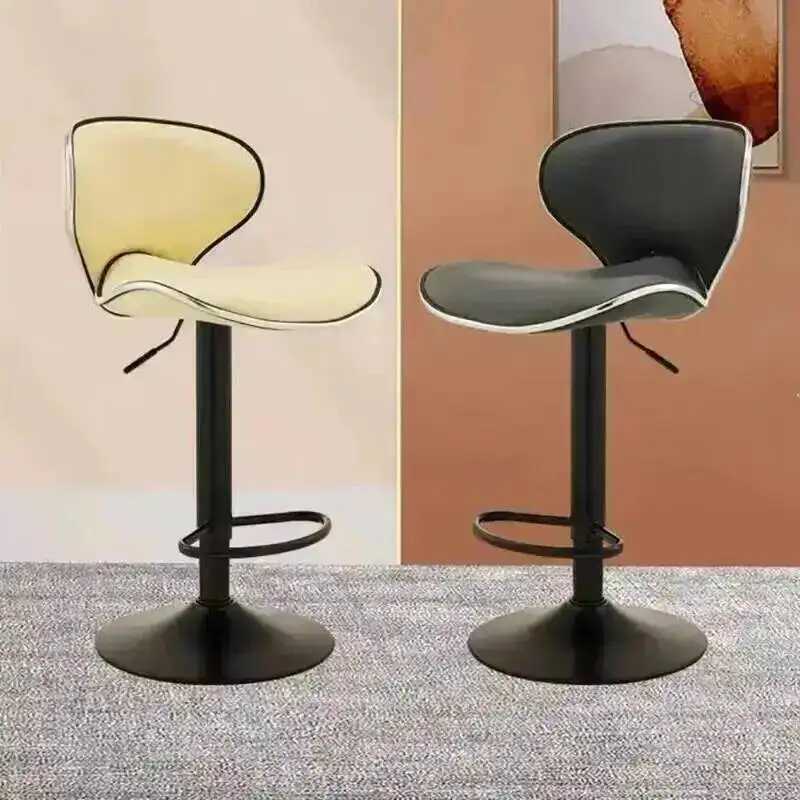 

2 Chair Bar Of Trendy Set Ergonomic Adjustable Height Modern Luxury Bar Chair Design Beauty Taburetes De Bar Home Furniture