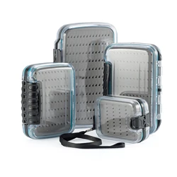Waterproof Fishing Box for Fly Fishing Lure Bait Accessories Hook Spoon Storage Case Double-side Foam Easy Grip Portable Pocket