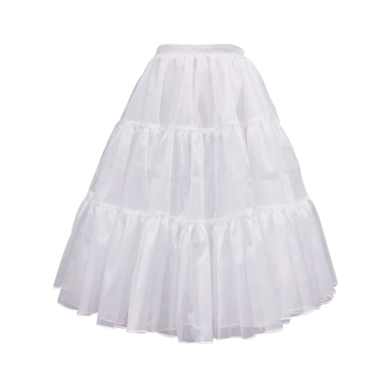 

Women's Vintge Tulle Petticoat Underskirt Half Slip Tutus Skirt 23.62"