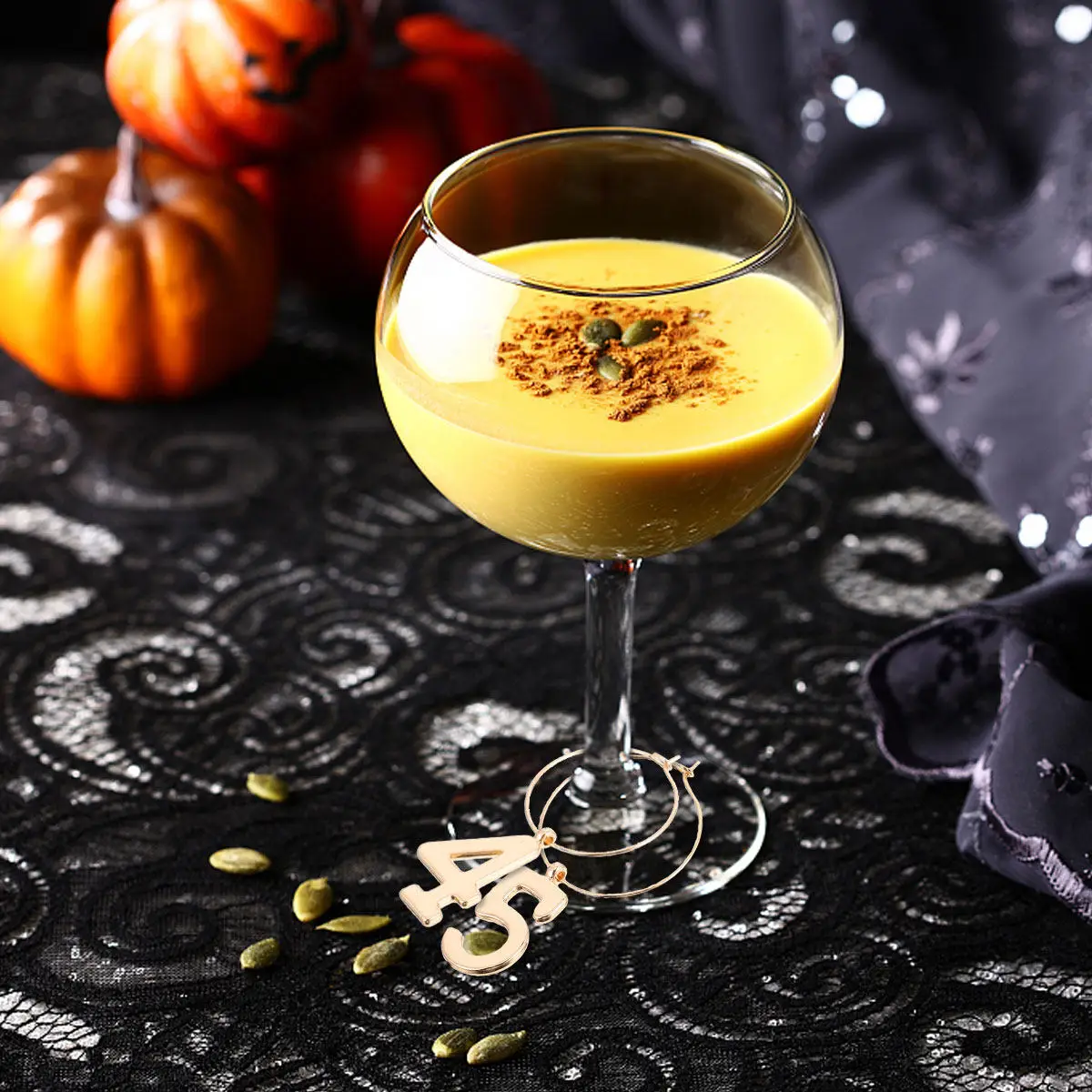 Juego de 6 anillos colgantes para copas de vino, diseño de números distintivos del 1 al 6, acabado pulido liso, marcadores de copas reutilizables para fiestas, para el hogar