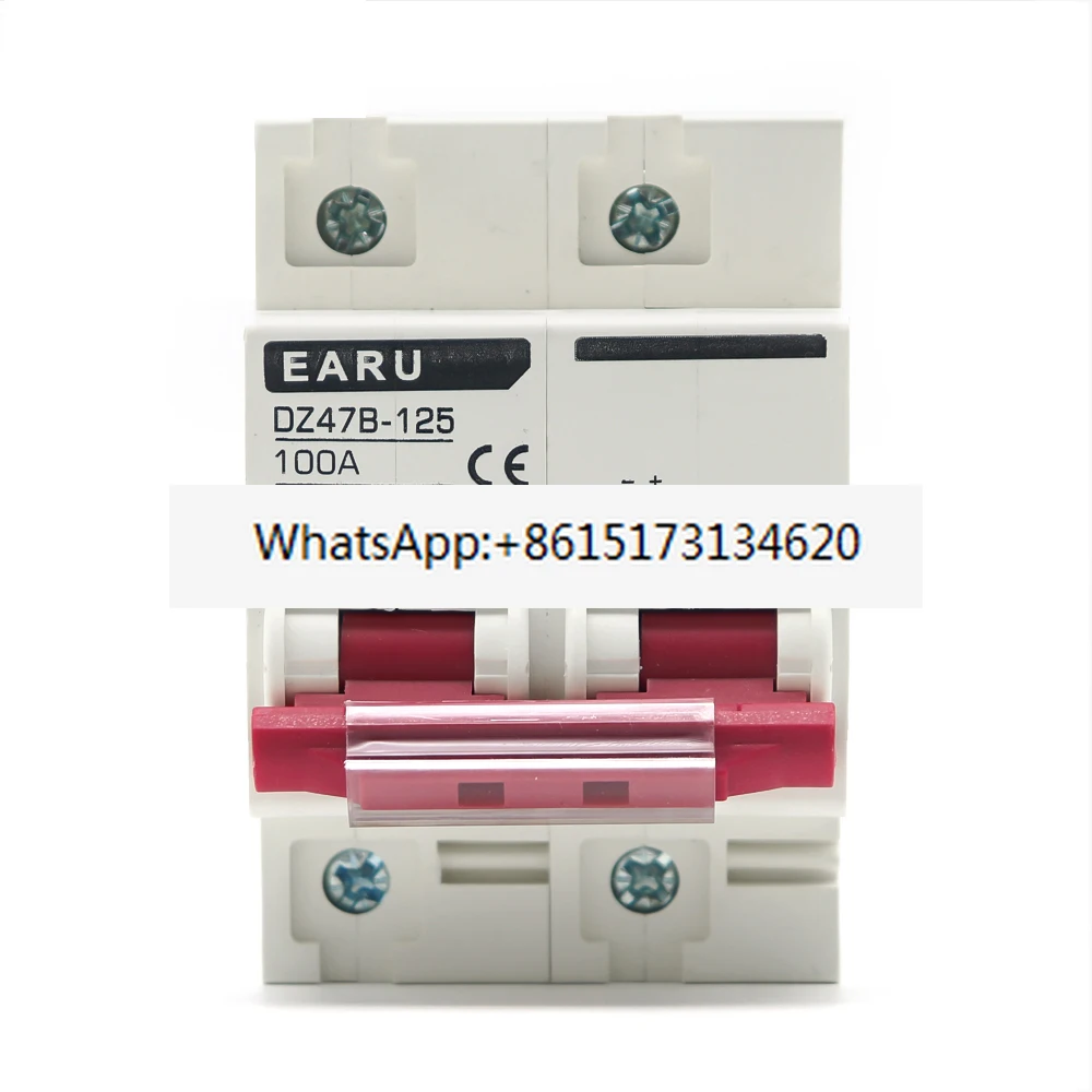 5pcs DC MCB 12V 24V 48v Circuit Breaker Battery Protector DZ47B DC Positive and Negative Protection Switch Isolator