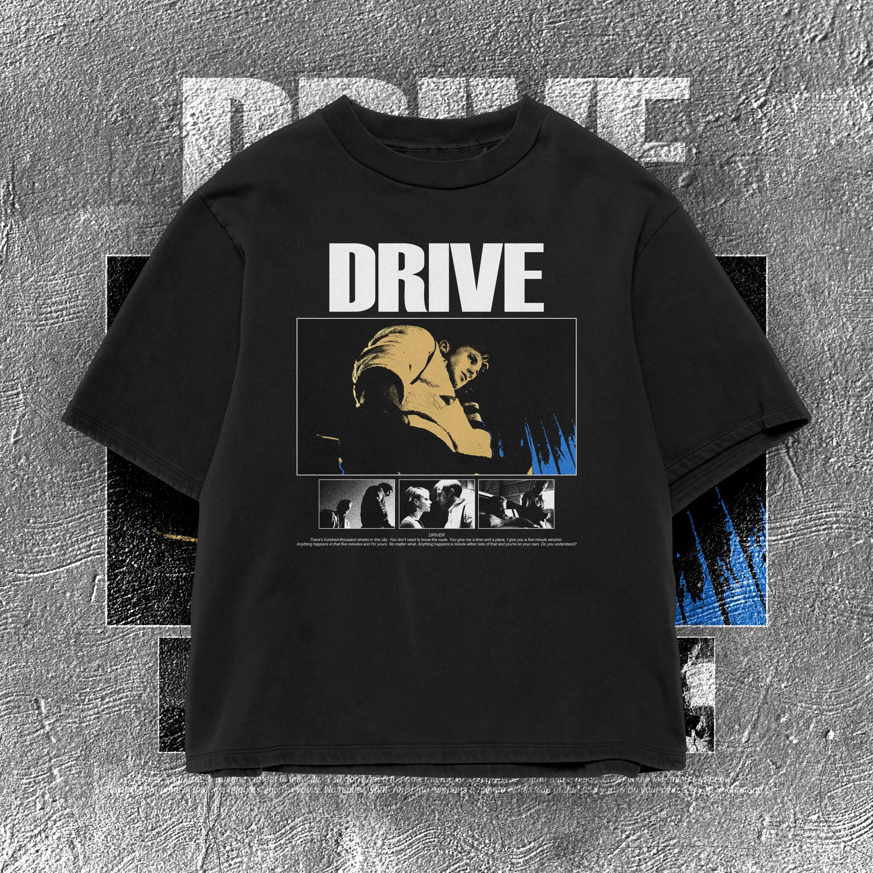 Drive 2011 T-Shirt | Ryan Gosling Film Tee | Timeless Cinema Men's Round Neck Printed T-shirt