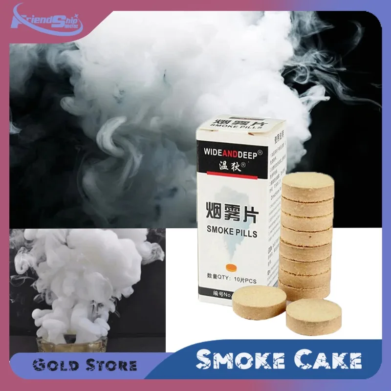 

Dense Fog White Smoke Film Magic Performance Decoration Party Stage Prop for Halloween Wedding Photography Atmosphere Smog Pill