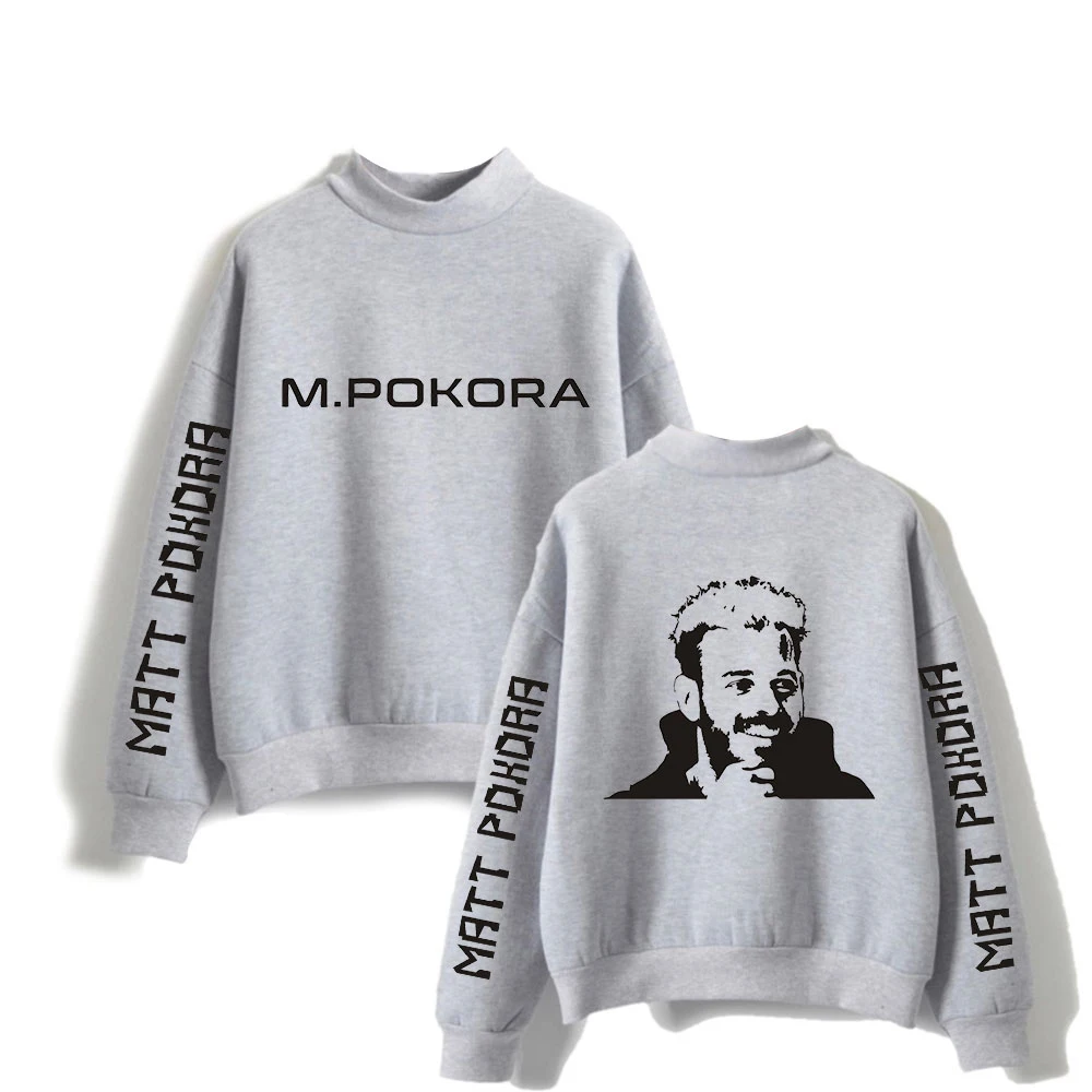 M. Pokora Tracksuit Unisex Turtleneck Sweatshirt Women Men's Outwear Harajuku Streetwear Rapper Matt Pokora Fashion Clothes