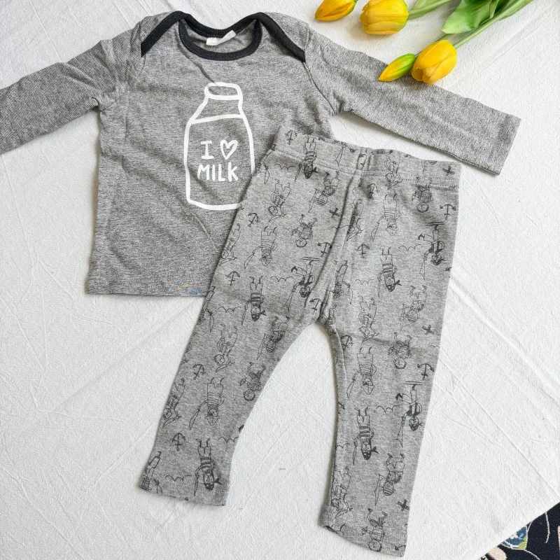 Newborn Baby Clothes Set 100% Cotton Baby Girls Boy Clothes Set T-shirt + Pants Casual Outfits Baby Infant Toddler Fall Clothes
