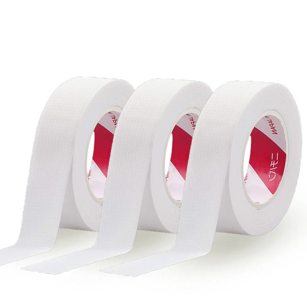 3/6 Rollen japanisches Isolierband für Wimpernverlängerung, fusselfreie Unter-Augen-Pads, atmungsaktives Vliesband, Papier-Wimpernpflaster