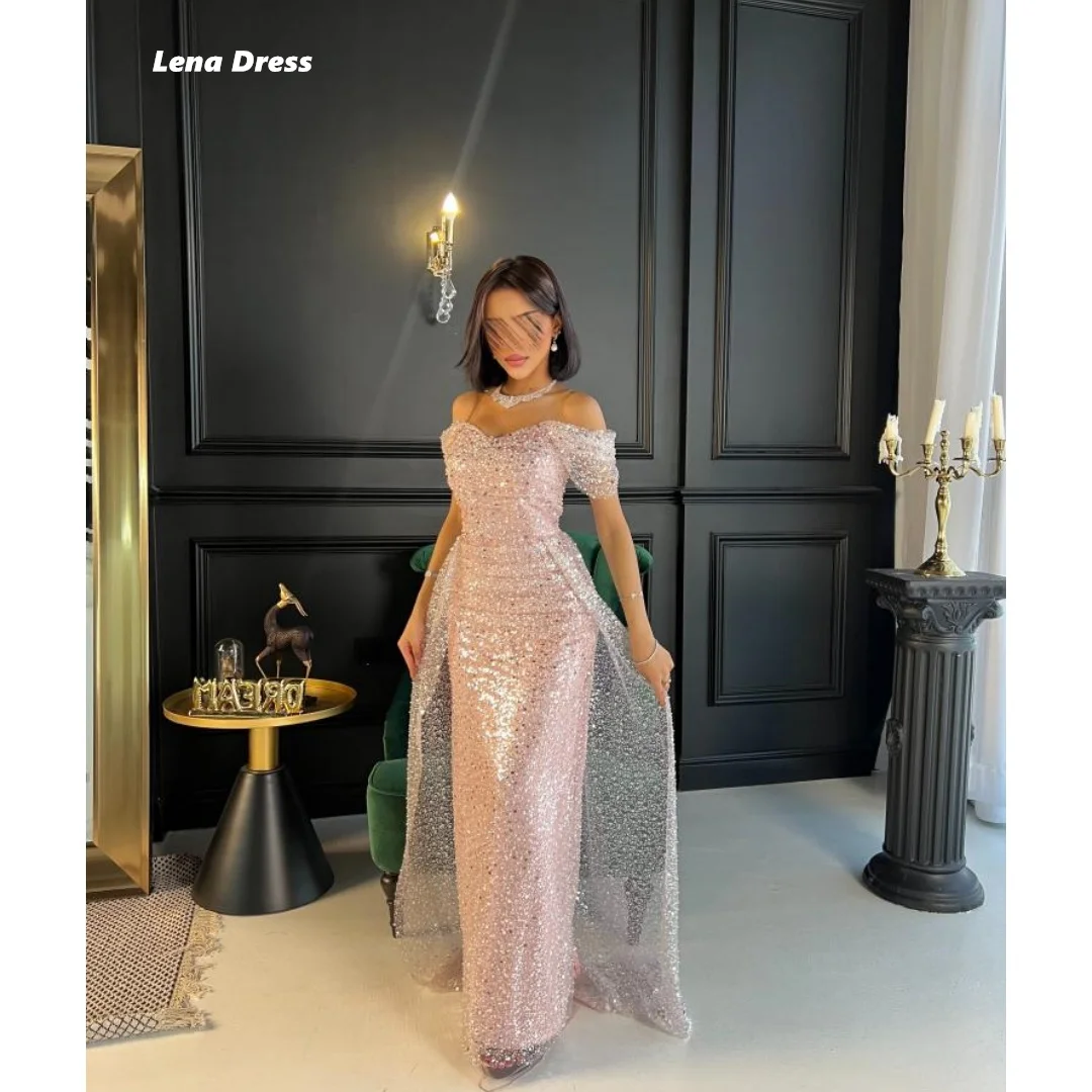 Lena Pink Dress Women Elegant Party Dresses Woman Wedding Custom Made Luxurious Women's Evening Dresses for Special Occasions