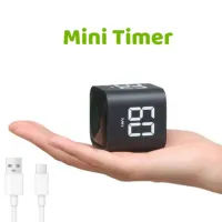 Kitchen Digital Timer with Magnetic Back & Silent Mode, Countdown Clock for Cooking/Office | Manual Time Management Alarm Clock