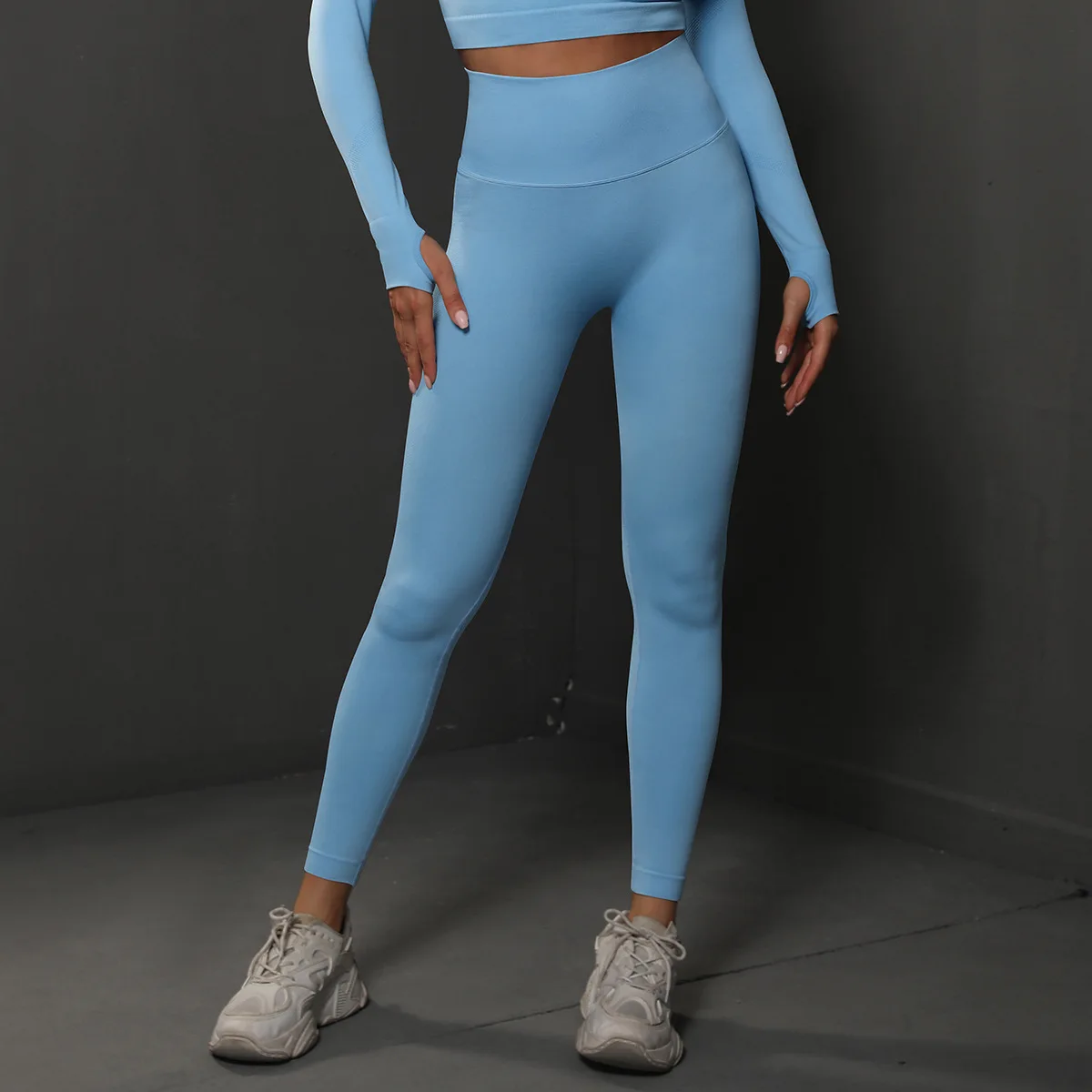 Pantaloni da yoga autunnali senza cuciture Leggings da fitness sportivi ad alta elasticità da donna a vita alta da palestra Scrunch Butt Leggings da