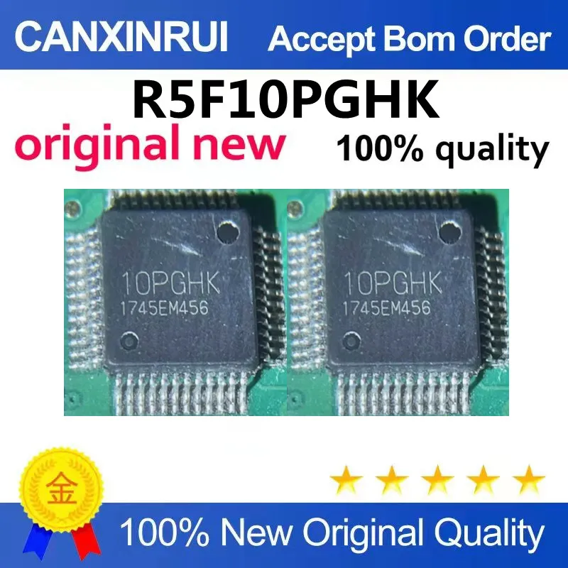 (5-100piezas)R5F10PGHK silk screen 10PGHK QFP automotive computer board commonly used embedded micro IC chip