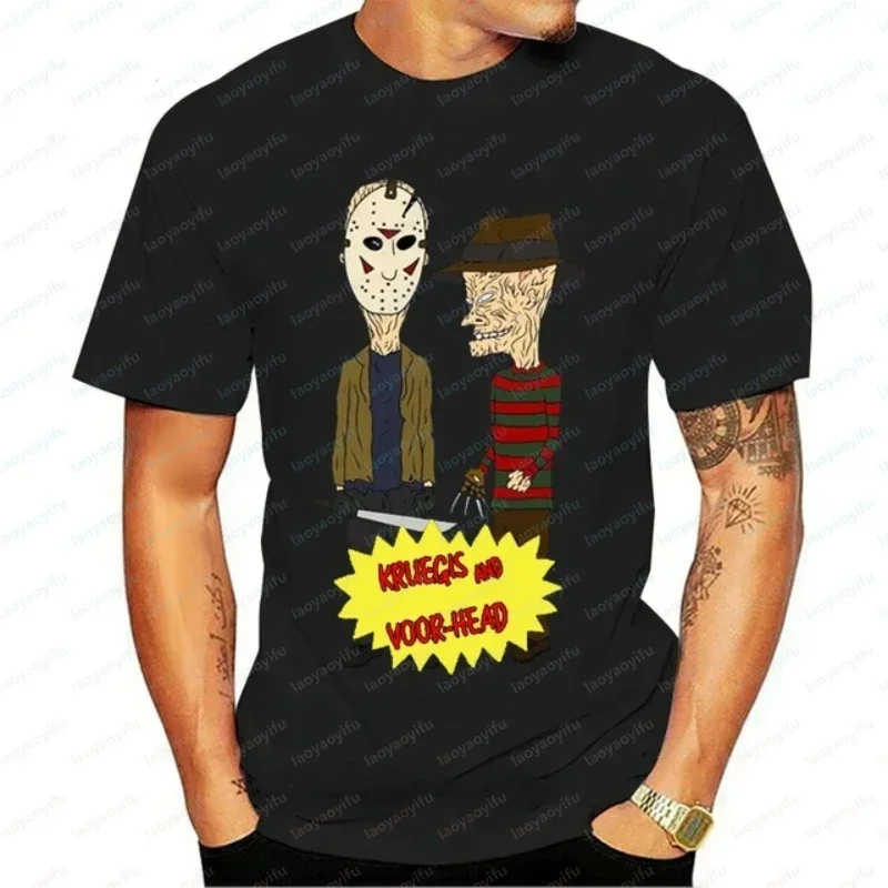 Kawaii Beavis and Butthead TShirts Novelty Funny Cartoon Graphic Tshirts Men Casual Clothing Summer Male Oversized Tshirt image 3