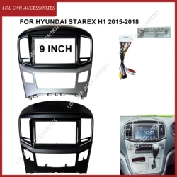 9 Inch For HYUNDAI Starex H1 2015-2018 Car Radio Android Stereo MP5 GPS Player Head Unit Panel Frame Fascias 2 Din Dash Cover
