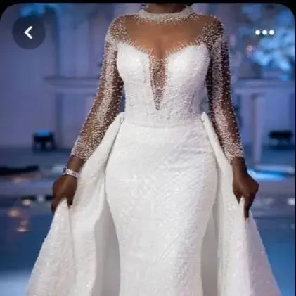 

Customize High -Quality Hot Selling Bride Married Luxury Heavy Tail Plus Size Wedding Dresses For Bride
