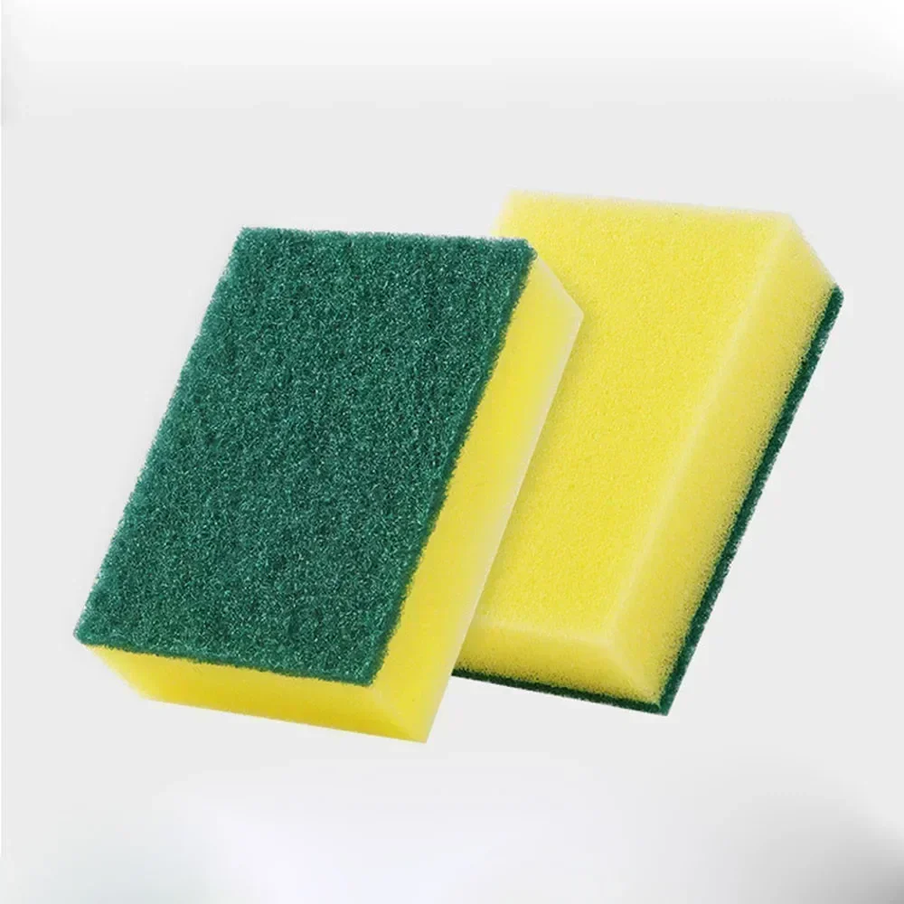 5Pcs Double-sided Cleaning Dishwashing Sponge Household Scouring Pad Kitchen Wipe Dish Cleaning Brush Sponges