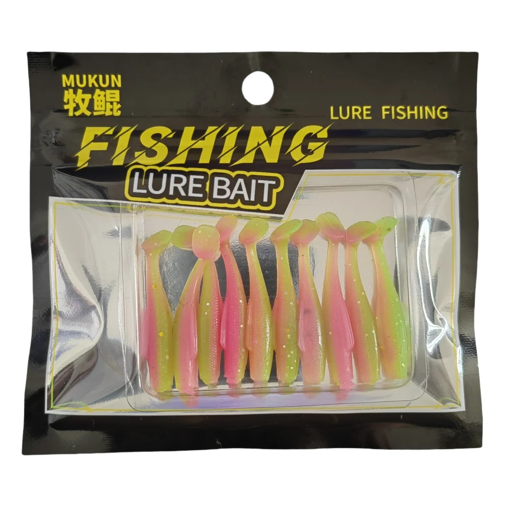 MUKUN 10 Stück MINI TPR Soft Bait 40 mm 0,5 g Soft Paddle Tail Swimbait Angelköder Künstliche Silikonköder Wobbler Soft Lures – Detail 7